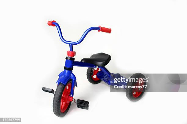 tricycle - bicycle isolated stockfoto's en -beelden