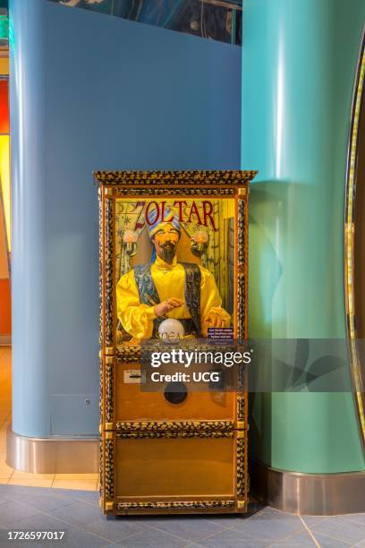 Zoltar fortune telling arcade machine on the Royal Caribbean Allure of the Seas cruise ship.