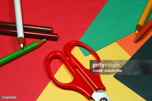 obras de arte diversión - papel para manualidades fotografías e imágenes de stock