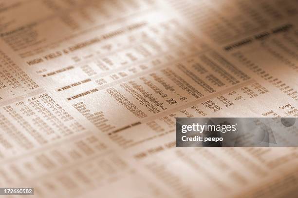 financial newspaper series - financial times stock pictures, royalty-free photos & images