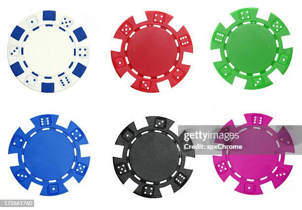 poker chips - gambling chip stock pictures, royalty-free photos & images