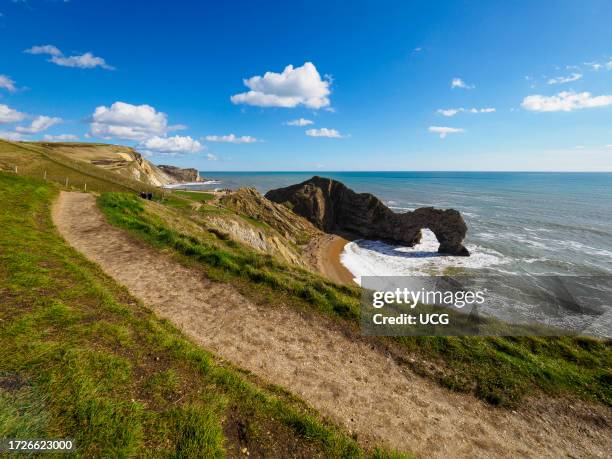 South west coast path at Durdle Door, Dorset, UK.