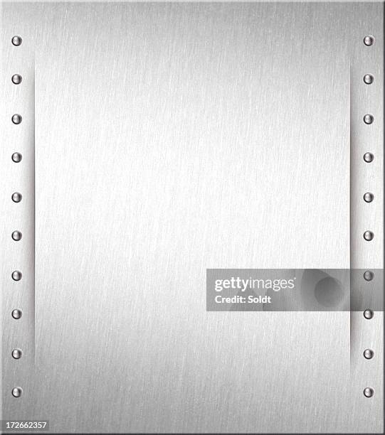 steel plate ii - rivets steel stock pictures, royalty-free photos & images