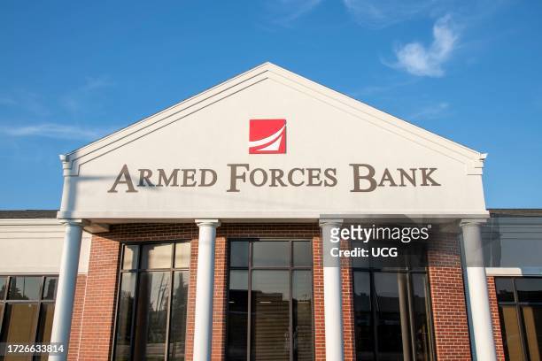 Leavenworth, Kansas. Armed Forces Bank is a full-service military bank also serving civilians.