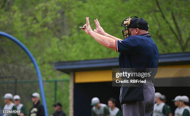 umpire - baseball umpire stock pictures, royalty-free photos & images