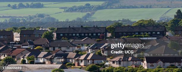 Invergordon, Scotland, UK, Town of Invergordon in the Highlands and residents housing within Port of Cromarty Firth.