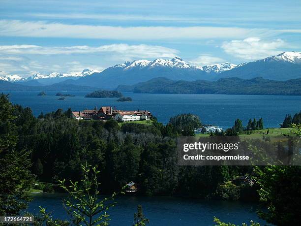 llao resort, bariloche, argentina - bariloche stock pictures, royalty-free photos & images