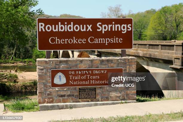 Roubidoux Springs in Waynesville Missouri was one of the campsites used by the military during the forced westward march of the Cherokee Indians...