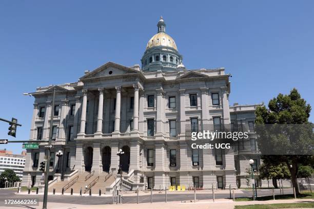 The Colorado state capitol is in downtown Denver Colorado.