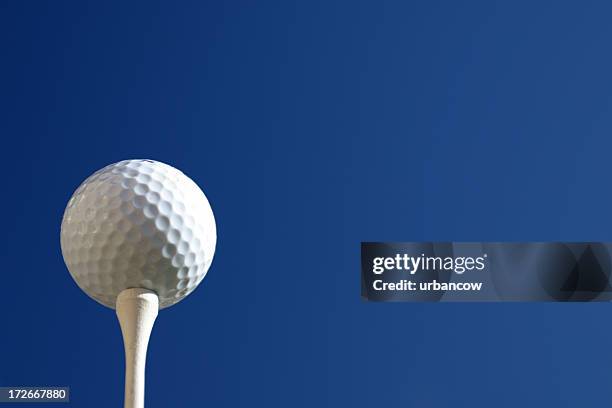 golf ball - teeing off stock pictures, royalty-free photos & images