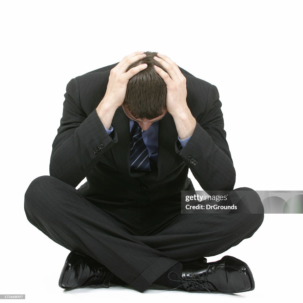 Businessman in depression