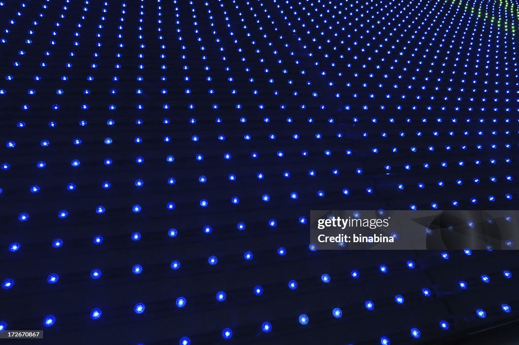 Blue pin lights