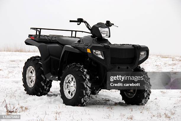 winter quad - atv bildbanksfoton och bilder