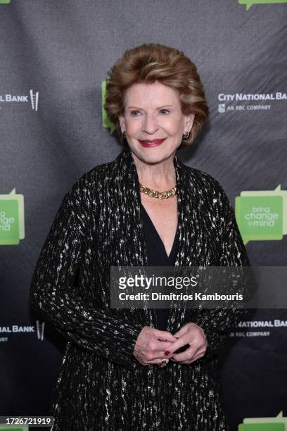 Debbie Stabenow attends the 2023 Bring Change To Mind Gala at City Winery on October 09, 2023 in New York City.