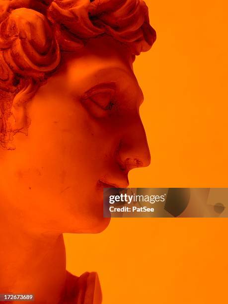 orange color - ehemalige griechische währung stock-fotos und bilder