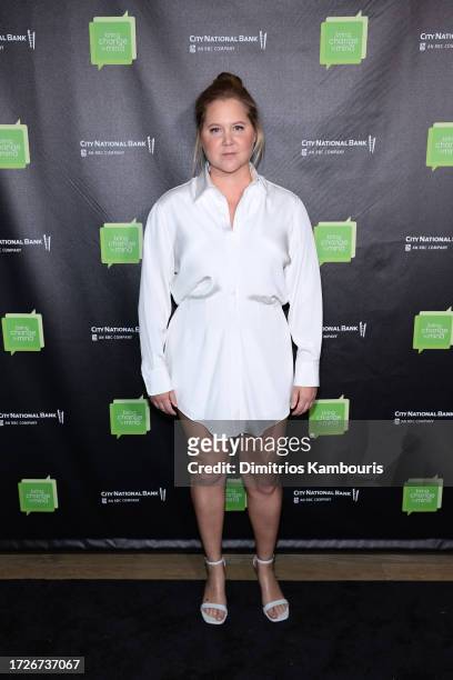 Amy Schumer attends the 2023 Bring Change To Mind Gala at City Winery on October 09, 2023 in New York City.