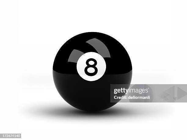 black eight pool ball - 8 ball pool stock pictures, royalty-free photos & images