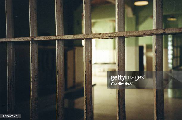 alcatraz island  - prison / jail - prison bars 個照片及圖片檔