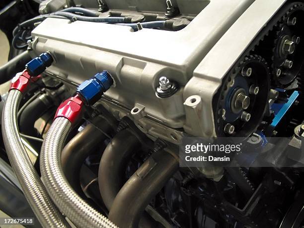 high performance engine - red car wire stock pictures, royalty-free photos & images