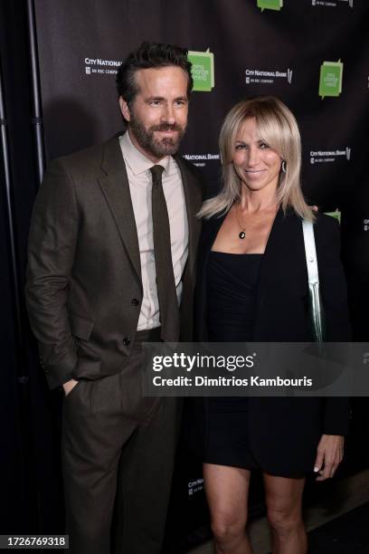 Ryan Reynolds and Debbie Gibson attend the 2023 Bring Change To Mind Gala at City Winery on October 09, 2023 in New York City.