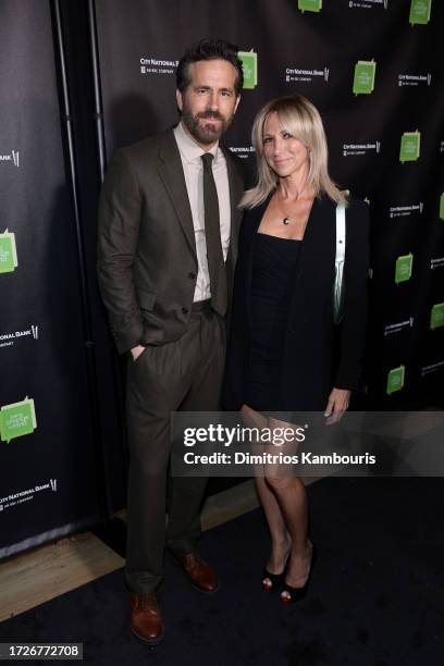 Ryan Reynolds and Debbie Gibson attend the 2023 Bring Change To Mind Gala at City Winery on October 09, 2023 in New York City.