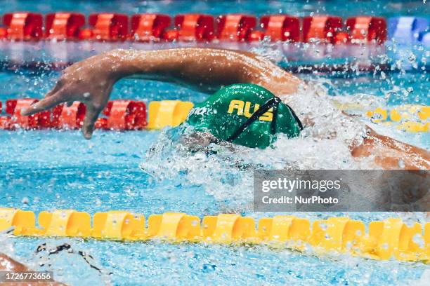 Men 200m Freestyle - Maximillian Giuliani during the World Aquatics Swimming World Cup 2023 - Leg 2 - Day 3 Finals at the Athens Olympic Aquatic...