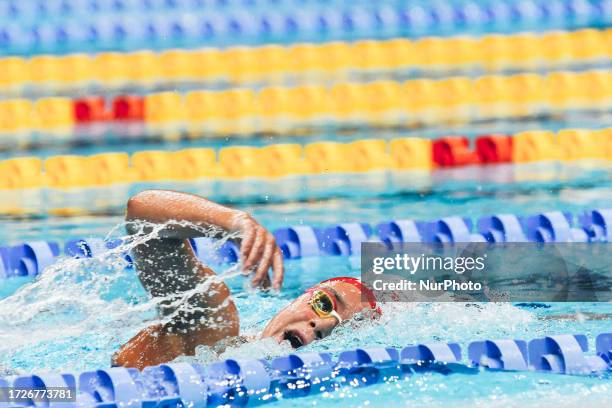 Women 1500m Freestyle - Antonia Rakopoulou during the World Aquatics Swimming World Cup 2023 - Leg 2 - Day 3 Finals at the Athens Olympic Aquatic...