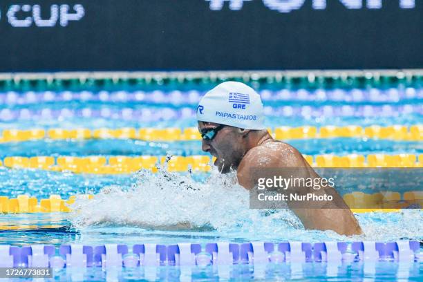 Men 400m Freestyle - Apostolos Papastamos during the World Aquatics Swimming World Cup 2023 - Leg 2 - Day 3 Finals at the Athens Olympic Aquatic...