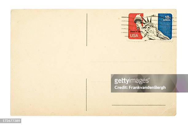 usa-postkarte - postmark stock-fotos und bilder