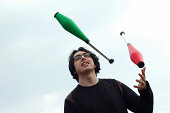 juggler with clubs