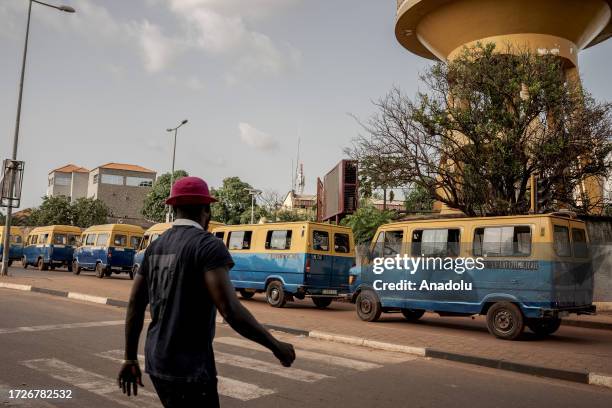General view of the city as daily life continues in Bissau, the capital of Guinea-Bissau on October 05, 2023. Located on the shores of the Atlantic...