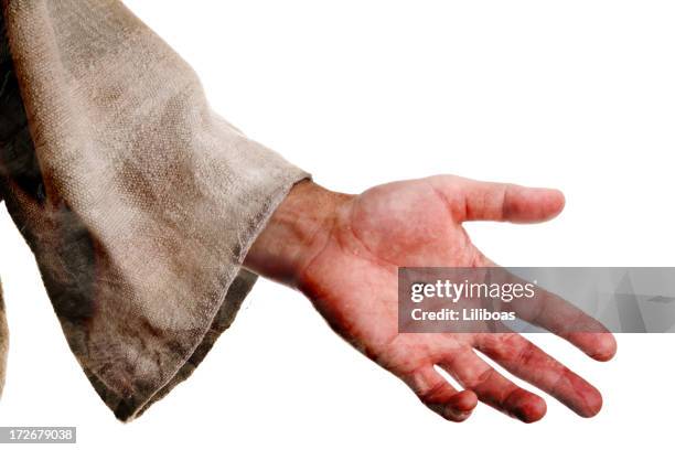 the hand of jesus (xl) - jesus is alive stock pictures, royalty-free photos & images