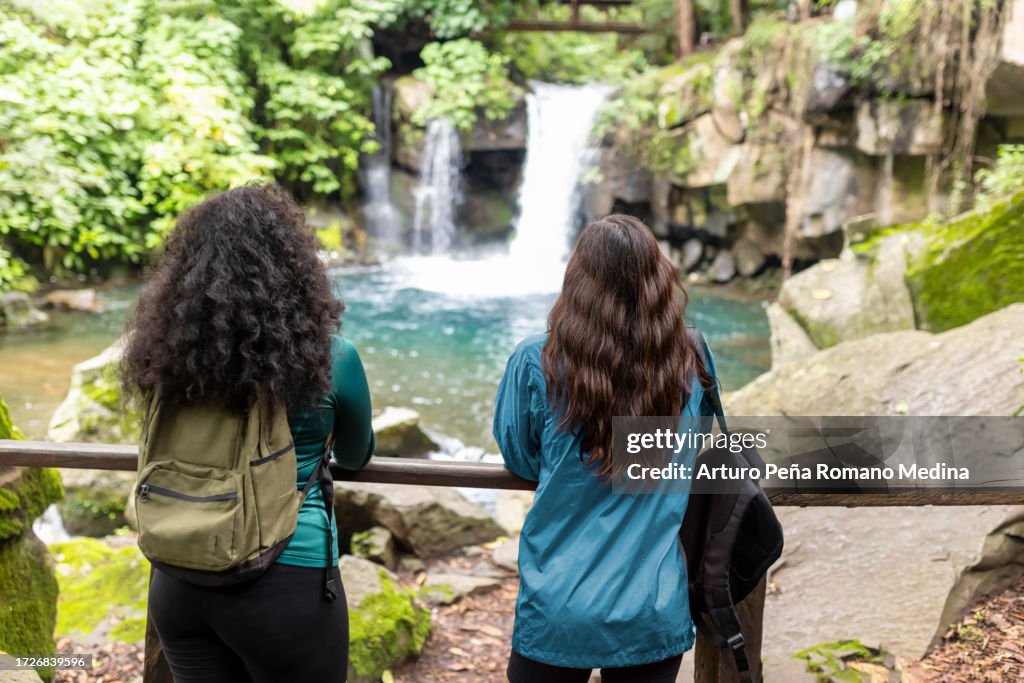 Women admiring the beauty of nature