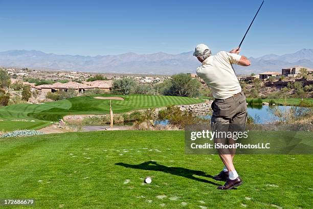 senior golfer - golf club house stock pictures, royalty-free photos & images