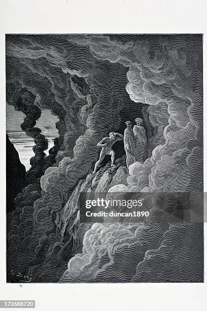 marco lombaro - fegefeuer stock-grafiken, -clipart, -cartoons und -symbole