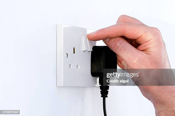 save energy - plug socket stock pictures, royalty-free photos & images