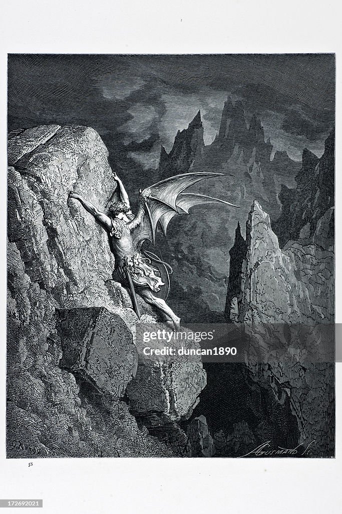 Satan's flight through chaos