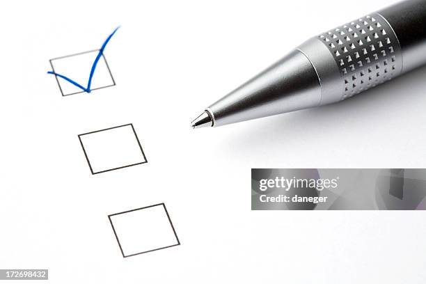 Pen Checkboxes 501 Pen Checkbox Stock Photos, High-Res Pictures, and Images - Getty Images