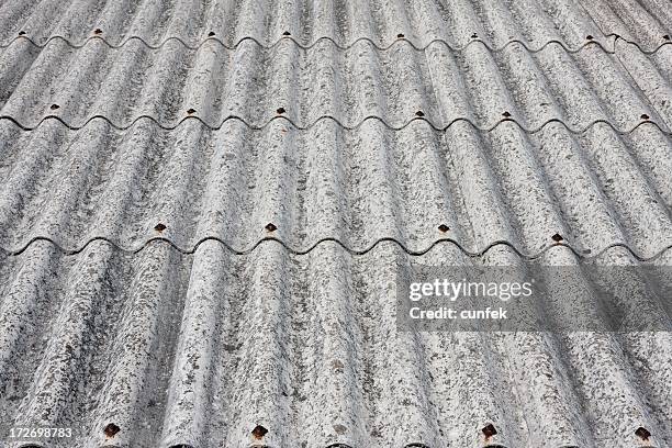 asbestos roof - asbestos stock pictures, royalty-free photos & images
