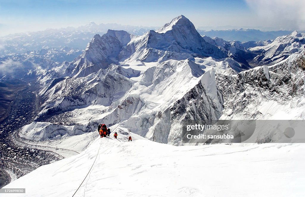 Climbing everest