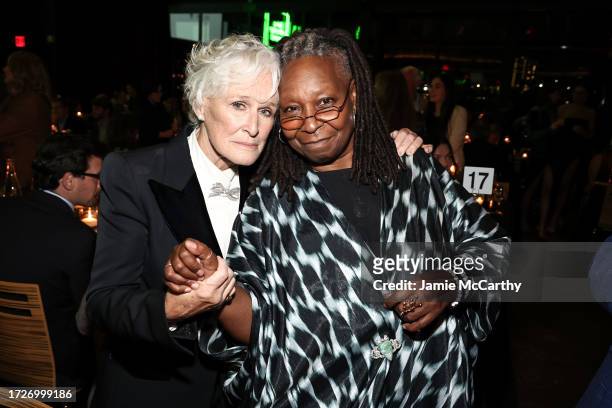 Glenn Close and Whoopi Goldberg attend Revels & Revelations 11 hosted by Bring Change To Mind in support of teen mental health at City Winery on...