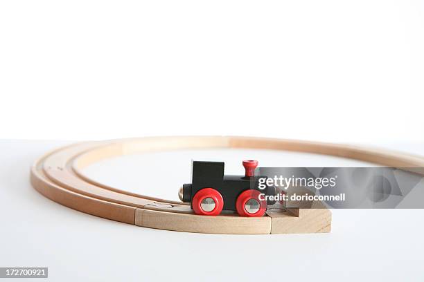 end of the journey - miniature train stock pictures, royalty-free photos & images