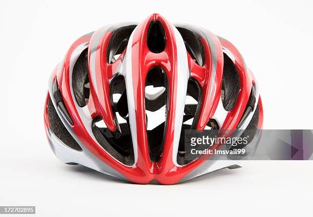 modern bike helmet - sports helmet stock pictures, royalty-free photos & images