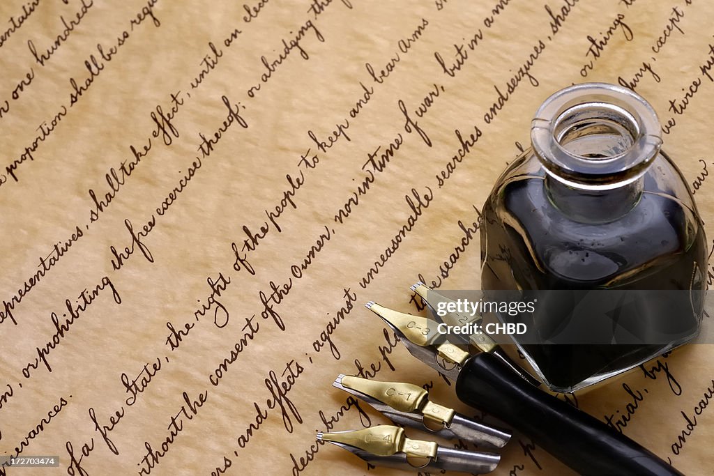 Caligraphy Set High-Res Stock Photo - Getty Images