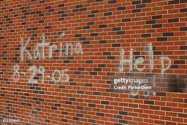 katrina- on the wall - bay st louis stock pictures, royalty-free photos & images