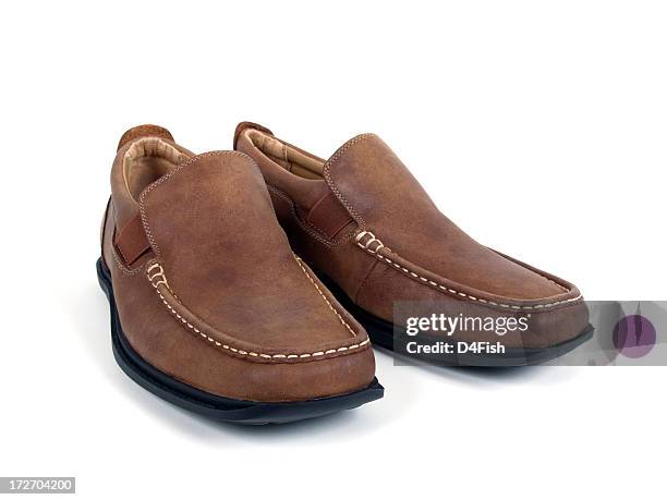 leder-schuh - eleganter schuh stock-fotos und bilder