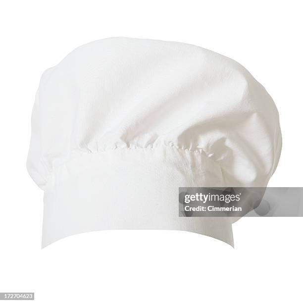 chef's hat (clipping path) - chefs hat stock pictures, royalty-free photos & images