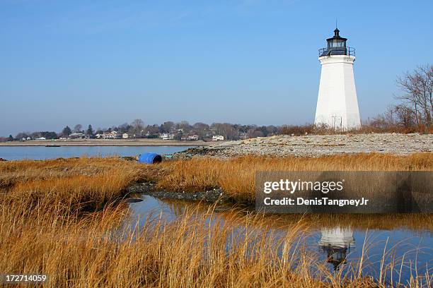 lighthouse - connecticut stockfoto's en -beelden