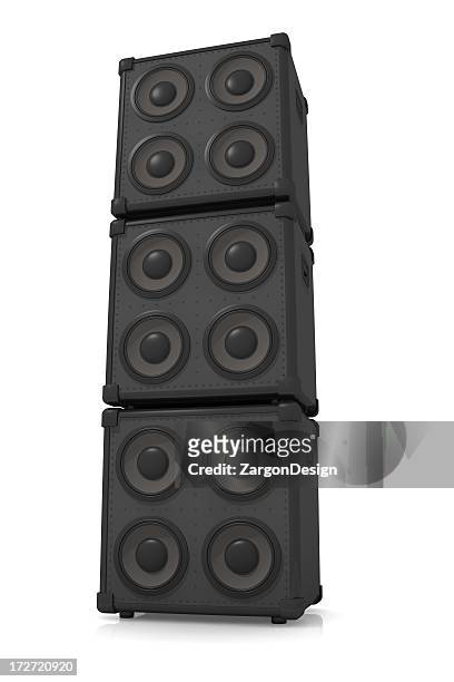 speaker stack - amplifier stock pictures, royalty-free photos & images