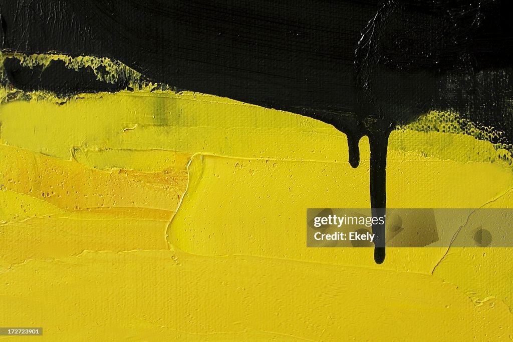 Abstract painted yellow art backgrounds.